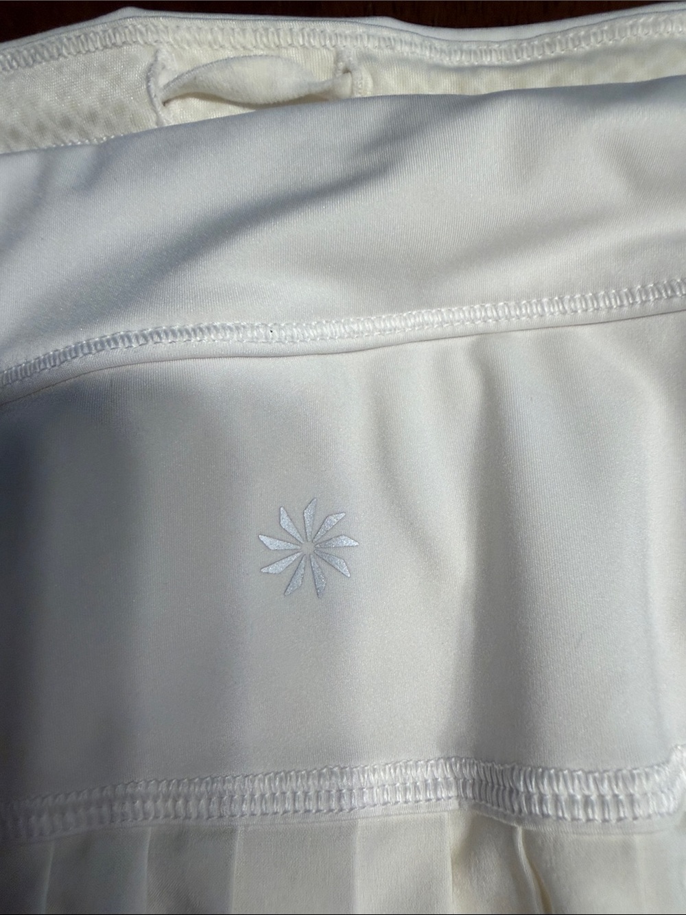 Athleta White Circle Skirt with Built-In Shorts - Picture 7 of 8